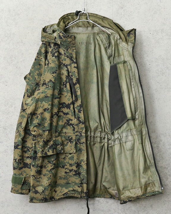 楽天市場】実物 USED 米海兵隊（U.S.M.C.）ECWCS WATERPROOF パーカー 