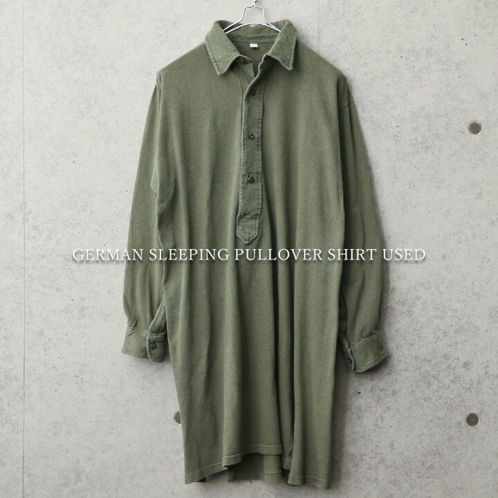 楽天市場】実物 USED ドイツ軍 スリーピング プルオーバーシャツ 