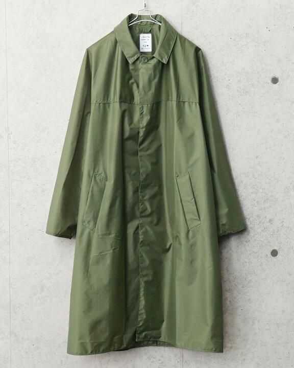 楽天市場】実物 新品 デッドストック フランス軍 レインコート OD 