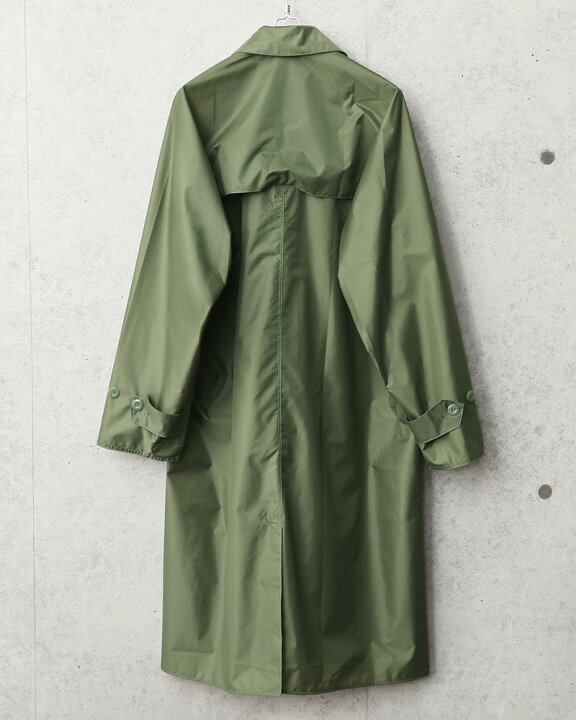 楽天市場】実物 新品 デッドストック フランス軍 レインコート OD 