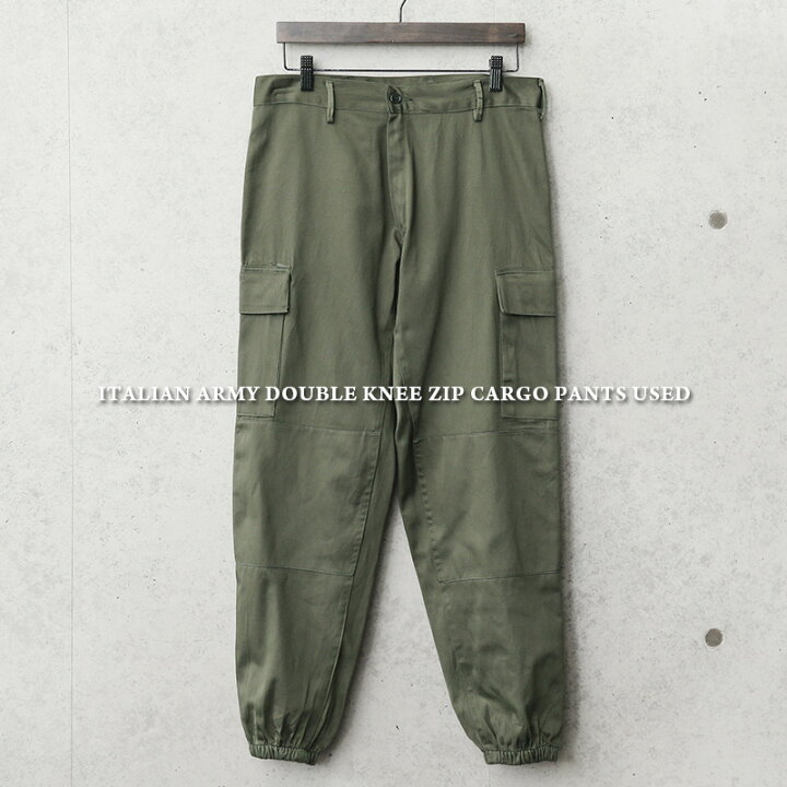 楽天市場】実物 USED イタリア軍 ダブルニー ZIP カーゴパンツ 