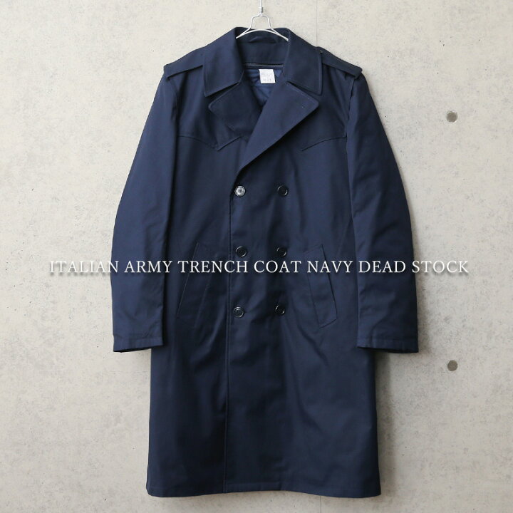 楽天市場】実物 新品 デッドストック イタリア軍 トレンチコート 