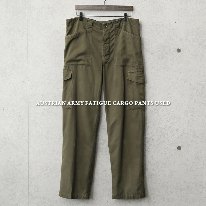 楽天市場】実物 USED オーストリア軍 ファティーグカーゴパンツ 