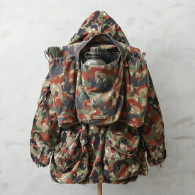 実物 USED スイス軍 M-60 マウンテンジャケット用 アルペンカモ バックパック【クーポン対象外】【I】｜ミリタリー メンズファッション 放出品 レア 希少 ミリタリーファッション 登山 アウトドア バッグ 古着 軍物