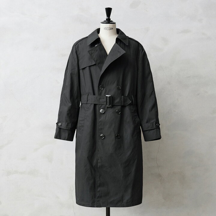 楽天市場】実物 新品 デッドストック 米軍 U.S. NAVY ブラックトレンチ 