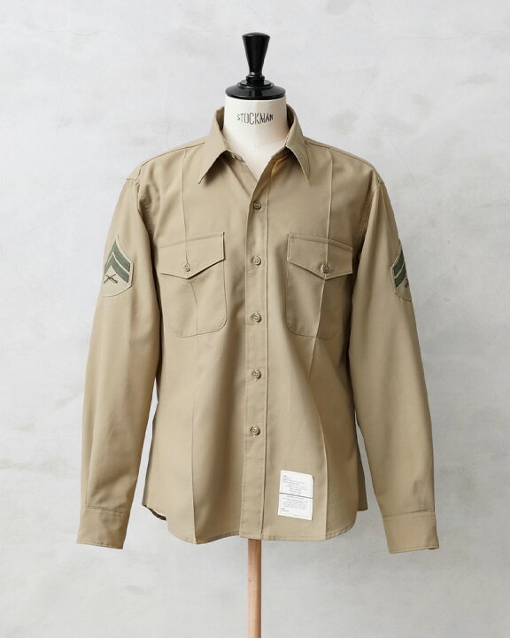 楽天市場】☆実物 USED 米軍 USMC ロングスリーブ オフィサーシャツ 