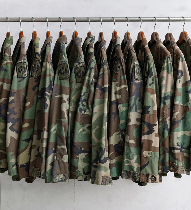 楽天市場】実物 USED 米軍 BDU WOODLAND CAMO ジャケット 後期型 