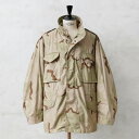 実物 USED 米軍 M-65フィールドジャケット 3カラーデザートカモ【クーポン対象外】【I】｜ミリタリージャケット スタンドカラー メンズ アウター 軍放出品 軍モノ 大きいサイズ 迷彩 カモフラージュ ギフト