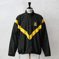 ★実物 USED 米軍 U.S.ARMY BLACK APFU トレーニングジャケット【クーポン対象外】【I】｜フィットネス …