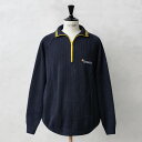 ★実物 新品 デッドストック スペイン Correos ジッパー セーター【クーポン対象外】【I】｜ハーフジップ ネイビー NAVY ニット トップス 大きいサイズ メンズ オーバーサイズ おしゃれ ワンポイント