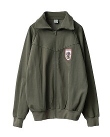 実物 新品 デッドストック オーストリア軍 トレーニングジャケット WHITEパッチ【クーポン対象外】【I】｜ミリタリー メンズ ジャージ ワンポイント シンプル カーキ ワッペン フィットネス フィジカル ランニング ジム おしゃれ