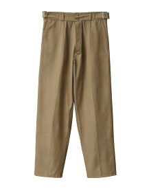 実物 新品 デッドストック イタリア軍 コットンツイル ホスピタル ワークパンツ フロントボタン COYOTE BROWN【クーポン対象外】【I】｜チノパンツ ミリタリー メンズ レディース ボトムス ワイドパンツ 大きいサイズ ベージュ 古着 ファッション おしゃれ ギフト
