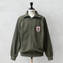 実物 新品 デッドストック オーストリア軍 トレーニングジャケット WHITEパッチ【クーポン対象外】【I】｜ミリタリー メンズ ジャージ ワンポイント シンプル カーキ ワッペン フィットネス フィジカル ランニング ジム おしゃれ