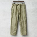 実物 新品 デッドストック ルーマニア軍 ワークイージーパンツ【クーポン対象外】【I】｜ワークパンツ ミリタリーパンツ メンズ アメカジ ダブルニー 実物放出 軍パン ヴィンテージ コットン テーパード ユーティリティーパンツ 古着