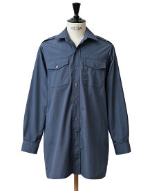 リジェクト 訳あり品 実物 USED イギリス軍 ROYAL AIR FORCE（RAF）MID BLUE ロングスリーブ オフィサーシャツ【クーポン対象外】【I】 プレゼント ギフト