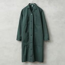 実物 新品 デッドストック スウェーデン軍 レディース メディカルコート スレートグリーン【クーポン対象外】【I】｜レディース アウター ロング丈 軽い 薄手 ミリタリー ショップコート 古着 ファッション おしゃれ プレゼント ギフト