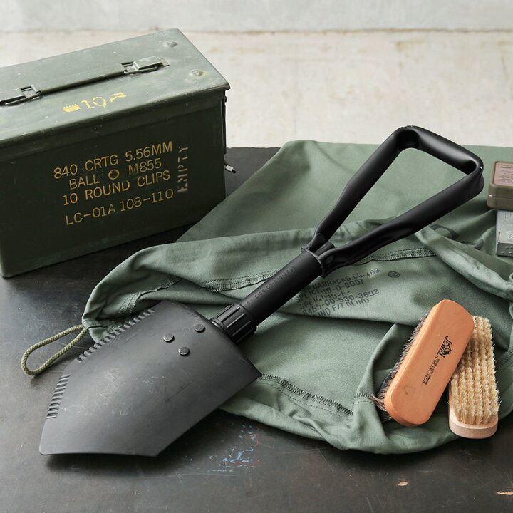 楽天市場】実物 USED 米軍 GI E-TOOL 三つ折 フォールディングショベル 