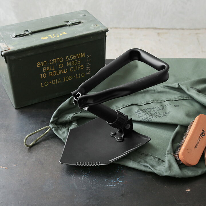 楽天市場】実物 USED 米軍 GI E-TOOL 三つ折 フォールディングショベル 