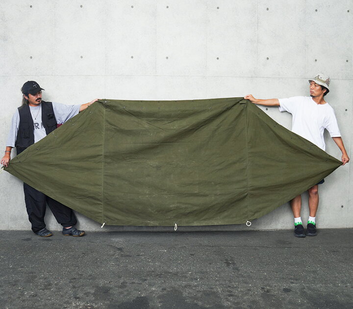 楽天市場】実物 USED 米軍 テントシェルター ハーフ （パップテント  