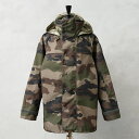 ★実物 USED フランス軍 CCE CAMO WATERPROOF フィールドパーカ 2ポケット【クーポン対象外】【I】｜メンズ アウター 大きいサイズ ミリタリー マウンテンパーカー 迷彩 カモフラージュ 古着 ファッション おしゃれ