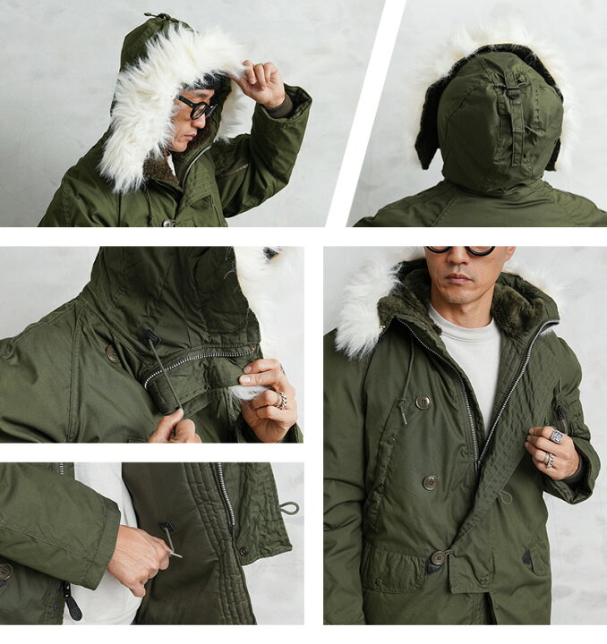 楽天市場】希少 実物 新品 デッドストック Schott製 米軍 N-3B 