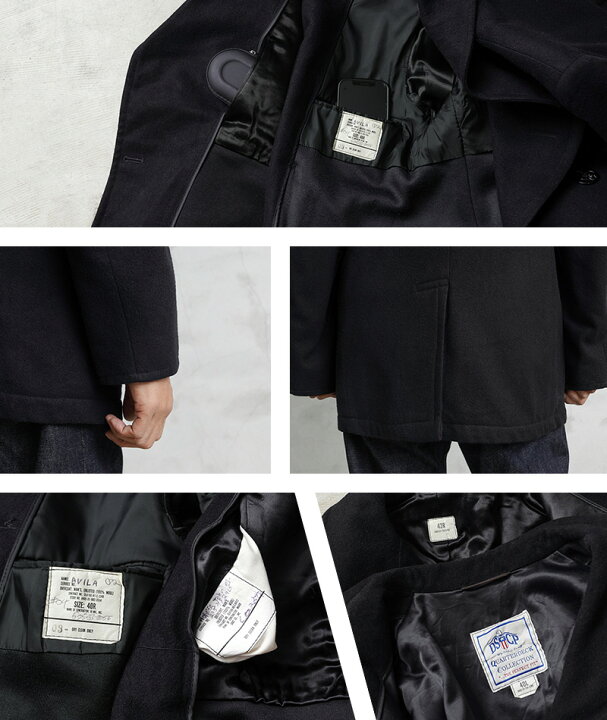 楽天市場】実物 USED 米軍 U.S.NAVY ウール ピーコート BLACK / P 