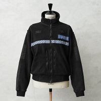 実物 USED イギリス警察 POLARTEC POLICE フリースジャケット ポリスリフレクターあり