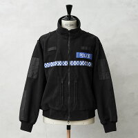 実物 USED イギリス警察 WINDPROOF POLICE フリースジャケット ポリスリフレクターあり