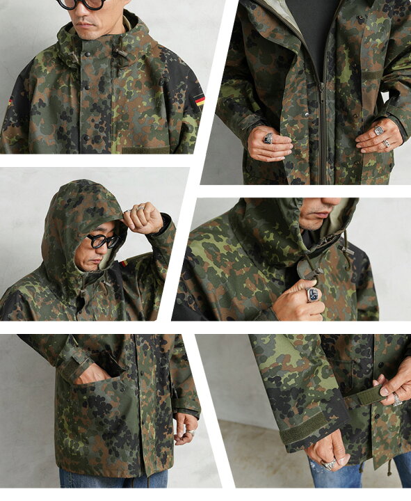楽天市場】実物 USED ドイツ軍 BW SYMPATEX パーカー フレックカモ 