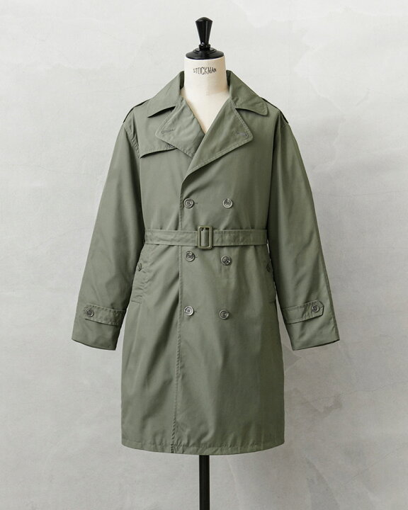 楽天市場】実物 USED フランス軍 オフィサー トレンチコート カーキ 
