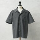 実物 新品 デッドストック 米軍 GENERAL PURPOSE SMOCK ショートスリーブ シャツ GRAY染め【クーポン対象外】【I】｜ミリタリー メンズシャツ アメカジ ミルスペック グレー染め オープンカラー 半袖シャツ ポプリン生地 スモックシャツ 古着風 着回し 秋 冬
