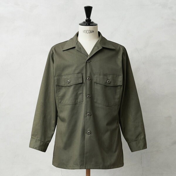 ★実物 新品 デッドストック 米軍 ユーティリティシャツ OG-507【クーポン対象外】【I】｜ミリタリーシャツ メンズ アメカジ ファティーグシャツ コットンポリ アメリカ軍 軍物 ファッション ミリタリーウェア
