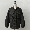 実物 新品 デッドストック イギリス軍 TROPICAL COMBAT ジャケット デザートDPMカモ BLACK染め【クーポン対象外】【I】｜メンズ アウター 長袖 ミリタリー リメイク 大きいサイズ 黒 古着 ファッション おしゃれ