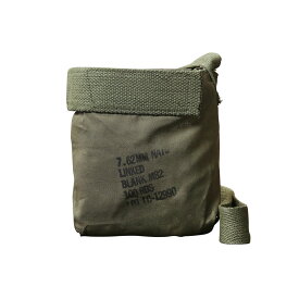 実物 新品 デッドストック 米軍 G.I. 7.62mm AMMO コットンショルダーポーチ【クーポン対象外】【I】｜メンズ レディース ショルダーバッグ 斜めがけ 肩掛け ミニバッグ チョークバッグ ミリタリー 古着 おしゃれ