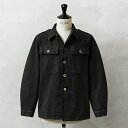 実物 USED スイス軍 前期型 デニム ワークジャケット BLACK染め【クーポン対象外】【I】