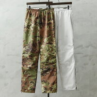 実物 新品 デッドストック イタリア軍 WATERPROOF リバーシブルパンツ ベジタトカモ＆スノーカモ