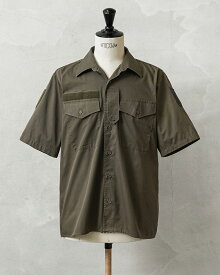 ★実物 USED オーストリア軍 ショートスリーブ コンバットシャツ【クーポン対象外】【I】｜ミリタリーシャツ 半袖 メンズファッション ビンテージ 古着 コットンシャツ