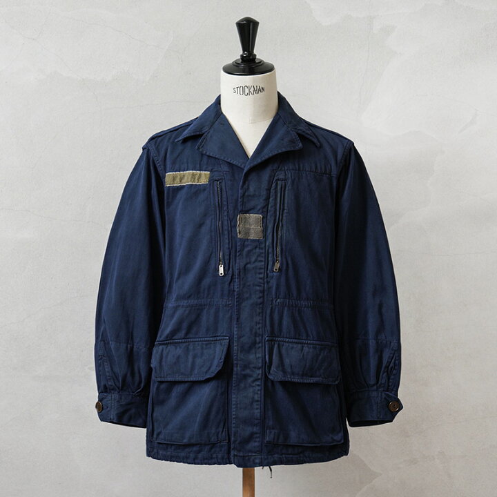 楽天市場】実物 USED フランス軍 M-64 ジャケット NAVY染め【クーポン 