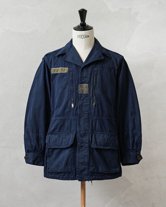 楽天市場】実物 USED フランス軍 M-64 ジャケット NAVY染め【クーポン 