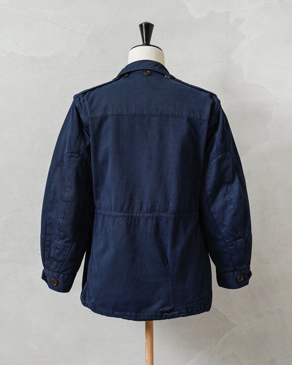 楽天市場】実物 USED フランス軍 M-64 ジャケット NAVY染め【クーポン 