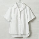 ★実物 新品 デッドストック イタリア軍 M.M. ホワイト サービス オープンカラーシャツ【クーポン対象外】【I】｜ミリタリーシャツ メンズ 半袖 ホワイト ビンテージファッション 開襟 夏服 清潔感