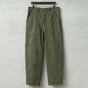 実物 USED スイス軍 1950年代 前期型 ヴィンテージ デニムワークパンツ OLIVE染め【クーポン対象外】【I】