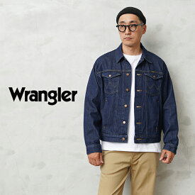 クーポンで最大15%OFF★Wrangler ラングラー WM1045 TRUCKER デニムジャケット【T】｜メンズ アウター インディゴ Gジャン ブルゾン 大きいサイズ 短め アメカジ ワーク 作業着 ブランド おしゃれ