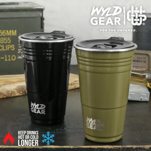【最短即日発送】WYLDGEAR ワイルドギア WYLDCUP ワイルドカップ 保温・保冷 蓋付きカップ 16oz(473ml)【クーポン対象外】【T】|ふた付き マグ コップ 軽い 直飲み おしゃれ ブランド 大人 BBQ バ