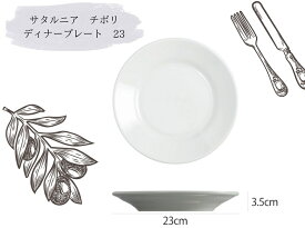 サタルニア　チボリ ディナープレート23【Saturnia】【イタリアン　ディナー　デザート　前菜皿　取り皿】食器　皿　磁器