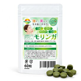 モリンガ サプリメント 60粒 約1か月分 モリンガ90％配合 ワサビノキ GABA ポリフェノール ビタミン ミネラル アミノ酸 スーパーフード 日本製 WAKASUGI