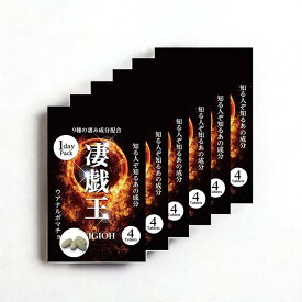 男性サプリ 6箱セット 凄戯王 セイギオウ 1箱4粒 1dayパック ウアナルポマチョ 冬虫夏草 黒マカ ムクナ カツアーバ ガラナ ムイラプアマ パフィア 馬ペニス 9種配合 妊活 増大系サプリ せいぎおう