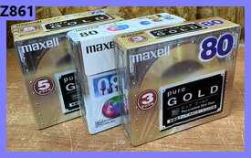 Z861 希少 未開封 デッドストック maxell MDディスク 11枚セット◆pure GOLD ピュアゴールド 74分 80分 / Twinkle Color 80分◆廃盤