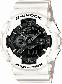 【GA-110GW-7AJF】CASIO　カシオ　腕時計　G-SHOCK　ジーショックWhite and Black Series　（ホワイト＆ブラックシリーズ）メンズ　デジタル　アナログ　アナデジ　ホワイト　ブラック