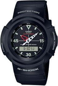【AW-500E-1EJF】CASIO　カシオ　腕時計　 G-SHOCK　ジーショック丸型　ラウンド　アナログ　デジタル　アナデジ　ブラック